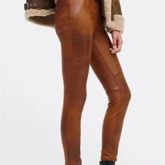 Free People Faux Suede Rose Never Let Go Leggings - Picture 9 of 9